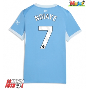 Manchester City Iliman Ndiaye #7 Primera Equipación Mujer 2026-27 Manga Corta